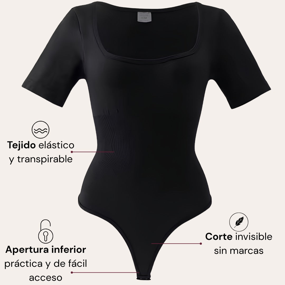 Body moldeador de manga corta - ADOBYON