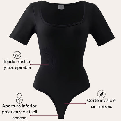 Body moldeador de manga corta - ADOBYON